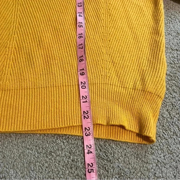 Elodie women’s mustard yellow knit sweater long sleeve crew neck size xl new - Picture 8 of 11